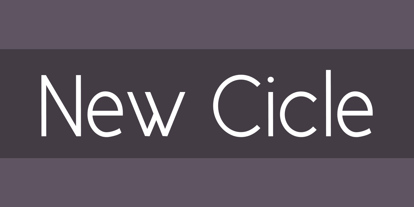 Font New Cicle